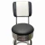Import 2021 New Design Bar Furniture Metal Leg PU Leather Modern Swivel High Bar Stool Chair With Backrest from China