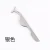 Import New White Eyelash Tweezers, Professional Stainless Steel Pointed Eyelash Tweezers from China