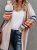 Import 2021 OEM Hot Sale Long cardigan stripe color matching loose knit cardigan sweater womens sweaters from China