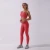Import 2021 Women Custom Designer Red Nylon Seamless Pants Sports Wear Yoga Set from China