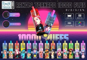 2023 Hot Selling Disposable Wholesale Vape Bar Randm Tornado 10000 Puffs with 24 Flavors Mesh Coil Disposable Pod Vape