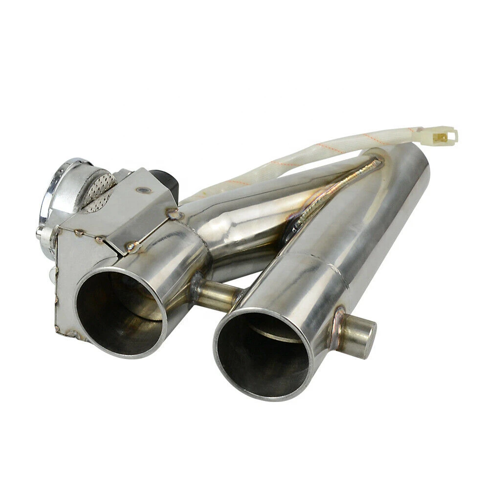 2.25inch 2.25" Electric Exhaust Downpipe E-Cutout Cut Out Dual Valve Remote Wireless