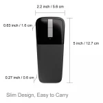 2.4Ghz Foldable Wireless Mouse Folding Computer Gaming Mouse