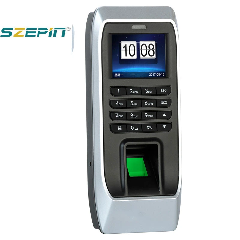 2.4inch TCP/IP USB biometric fingerprint time attendance machine with access control system