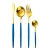 Import 24pcs Stainless Steel Tableware Kitchen Cutlery Gold Cutlery Dinner Set Flatware Spoon Fork Knife With Gift Box from China