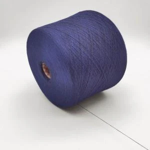 28S/2 Colored spun 75 polyester 25 PBT knitting yarn weaving yarn 100% polyester cheap core spun yarn made in China