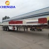 3 Axles 40ft Container Flatbed Truck Semi Trailer