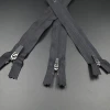 3# close-end black nylon reverse coil zipper