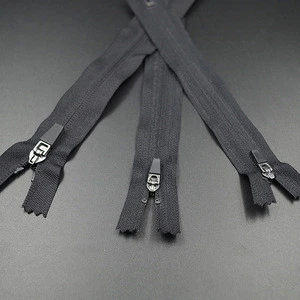 3# close-end black nylon reverse coil zipper