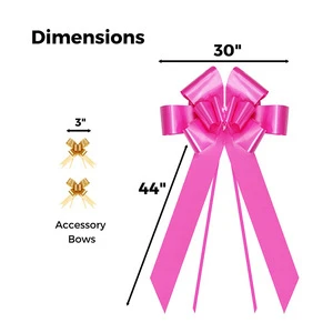 30&#39;&#39; (36pcs/box) Giant Car Bows Gift Ribbon Wrap Decoration in One Box Giant Bow Big Gift Car Pull Bow Ribbon for Celebration
