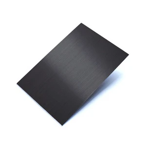 304 Titanium Black Colored Hairline Finish Stainless Steel Sheet