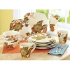30pcs square ceramic/ porcelain unbreakable square dinnerware sets with cut decal