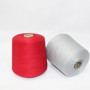 32s/2 Solid acrylic cotton yarn 50% Modal 50% cotton Blended Yarn for Knitted sweaters