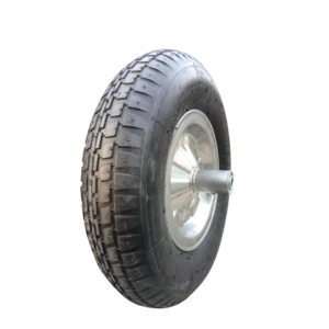 350-8 pneumatic rubber wheel with galvanized rim