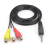 3.5mm to 3 rca stereo audio cable rca plug extension cable