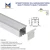 Import 35x35(A)mm Pendant led strip aluminum channel plastered in two ear bracket aluminum/recessed led profile from China
