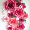 3D Paper Flowers Decorations Giant Wedding Flowers Centerpieces Birthday Backdrop, nursery wall Decor, Photobooth