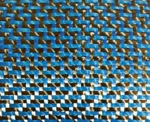 3K 185gsm Carbon Fiber Fabric with 1500D Aramid Weaved W-Pattern Cloth