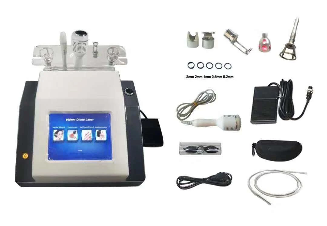 4 in 1 Multifunctional 980nm laser vascular removal machine with laser pointer