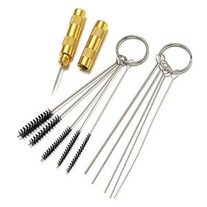 4 SET Airbrush Spray Gun Wash Cleaning Tools Needle Nozzle Brush Glass Cleaning Pot Holder