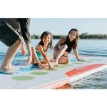 4x2x0.1m Drop stitch water play equipment Whip Game Pad Inflatable dock Floating Platform Play Mat