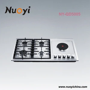 5 burner gas electric cooktop/ gas and electric burner/electric hob