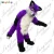 Import 507 Longhaired Purple Fox Dog  Wolf Cartoon Mascot Costumes from China