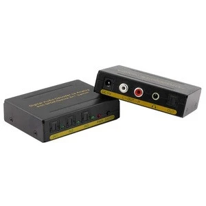 5.1 3X1 Digital Audio Switch Decoder for Analog L/R with Headphone output