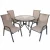 Import 5pcs teslin chair and table set outdoor hotel patio garden furniture set from China