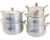 Import 6-10PCS New Design Cheap Expand Belly Cooking Pot Set Aluminum Swelled Casserole Set Soup Cooking Stockpot Set from China