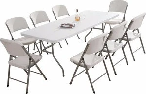 6 Feet Banquet BBQ Camping Plastic Center Folding Table