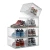 Import 6 Pack Set Stackable Shoe Storage Box trainer storage box Crates protector Plastic Clear Sneaker Box For Shoes Display Shoe Case from China