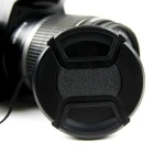 62mm snap on center pinch front lens cap for Camera