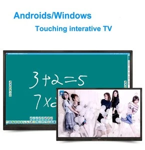 65 inch I5 4G 500G hot sale poduct androiud and pc interactive whiteboard televisores smart tv for advertising and presentation