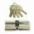 Import 70mm CP Color Double Open Zinc Cylinder Lock  Door Locks Cylinder Computer Key Cylinder Lock from China