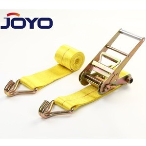 75mm(3&quot;)x10ton CE certified high quality  cargo lashing strap polyester belt Ratchet tie down