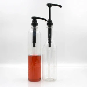 800ml Pet Honey Dispenser Syrup Plastic Bottle With Dispenser Pump