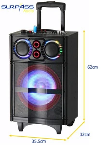 8inch Outdoor Mini Bluetooth Speaker with Wireless Microphone
