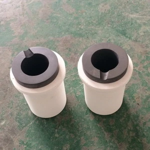 8KGs High Pure Graphite Crucible/Pot for Sale + ceramic sleeves/outer/coat
