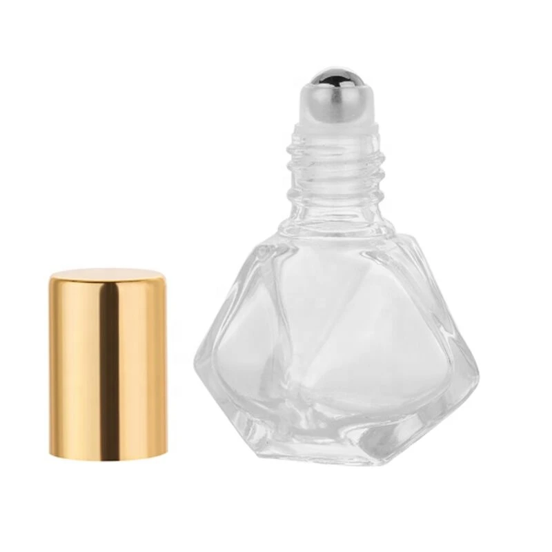 8ML glass essential oil bottle five-pointed star special-shaped ball-bearing transparent empty bottle