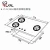 Import 8mm Tempered Glass 3 Burner Gas Cooktop from Taiwan