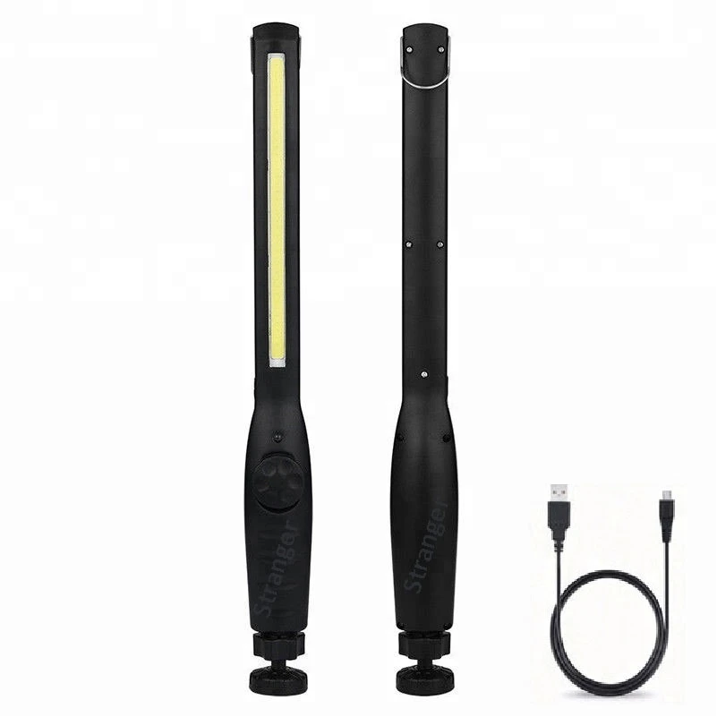 8W inspection light rechargeable portable magnetic base COB LED slim work light perfect for car repair