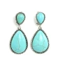 .925 Sterling Silver Turquoise Gemstone Design Earrings Manufacturer