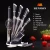 Import 9pcs  stainless steel  kitchen knife set with acrylic holder from China