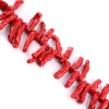 A Grade Dyed Red Coral Top-drilled Large Coral Branches Beads, Kilo wholesale