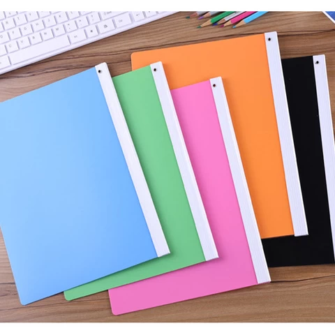 A4  Document Holder clear color File Organizer Filling Folder PP Plastic Desk File folder clip