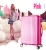 Import ABS PC Vertical Stripes Hard Shell Luggages Trend Design For Ladies from China
