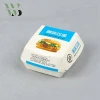 Acceptable Logo printing wholesale white cardboard paper box for hamburger