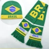 Acrylic football scarf with beanie set