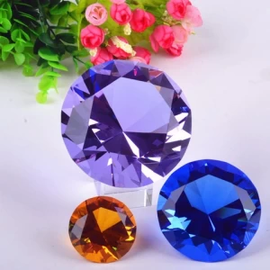 Adel K9 Diamond Crystal Ornaments Handmade Crystal Diamond Paperweight Wedding Gifts
